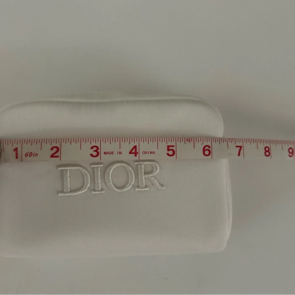 DIOR White Silver Make-up Cosmetic toiletrie pouch bag - Picture 5 of 9